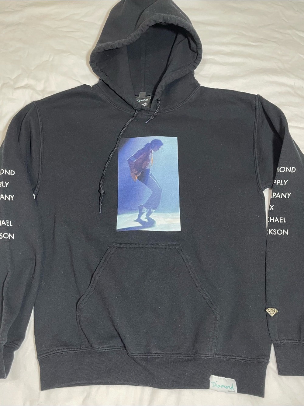 Diamond Supply Company x Michael Jackson Graphic Hoodie Black Pullover Men’s S
